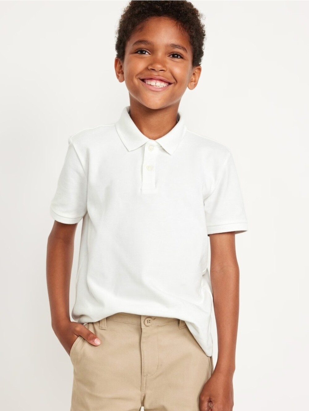 Old Navy School Uniform Pique Polo Shirt for Boys, Size Large (10-12), NWT